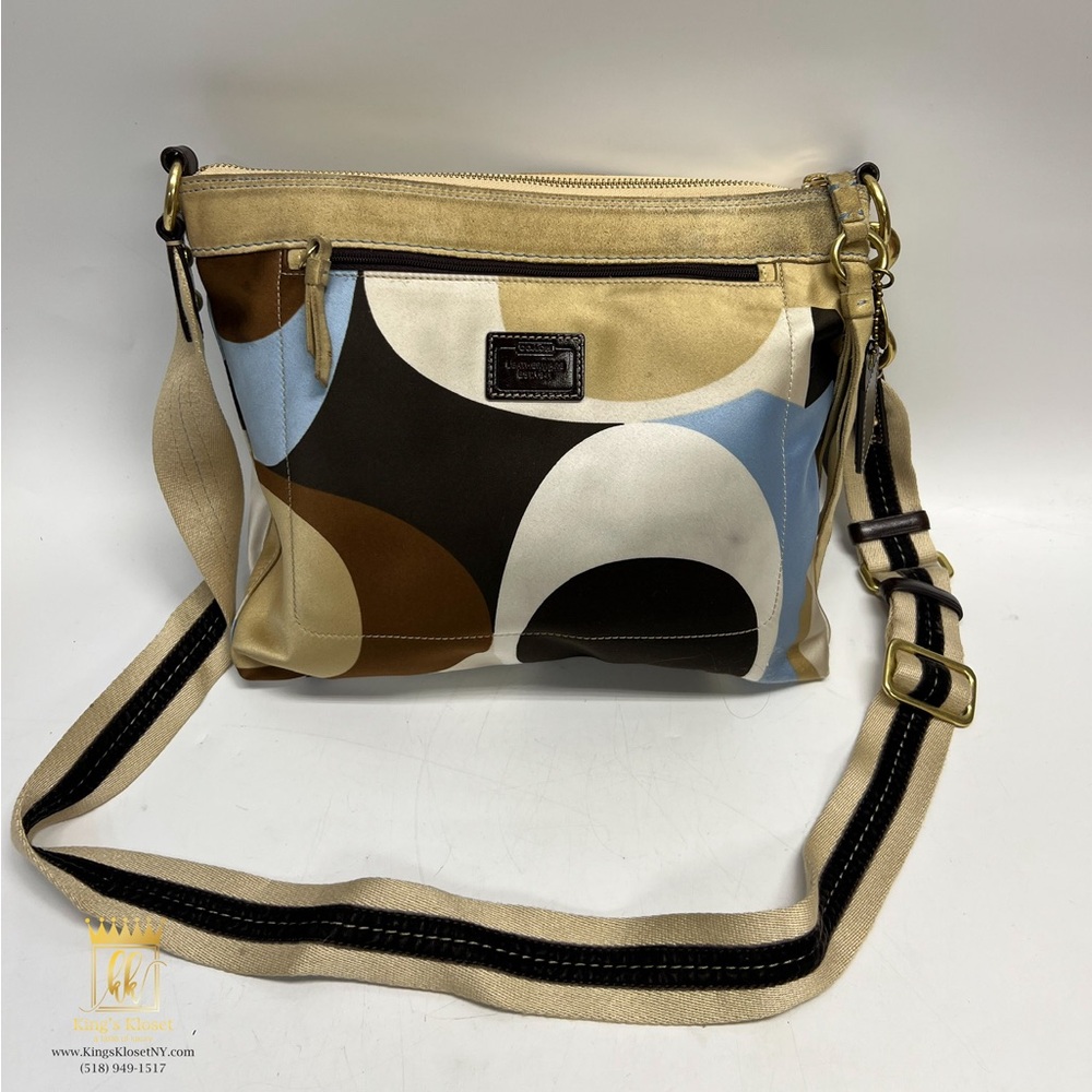 Vintage Coach scarf print crossbody bag - Picture 15 of 15
